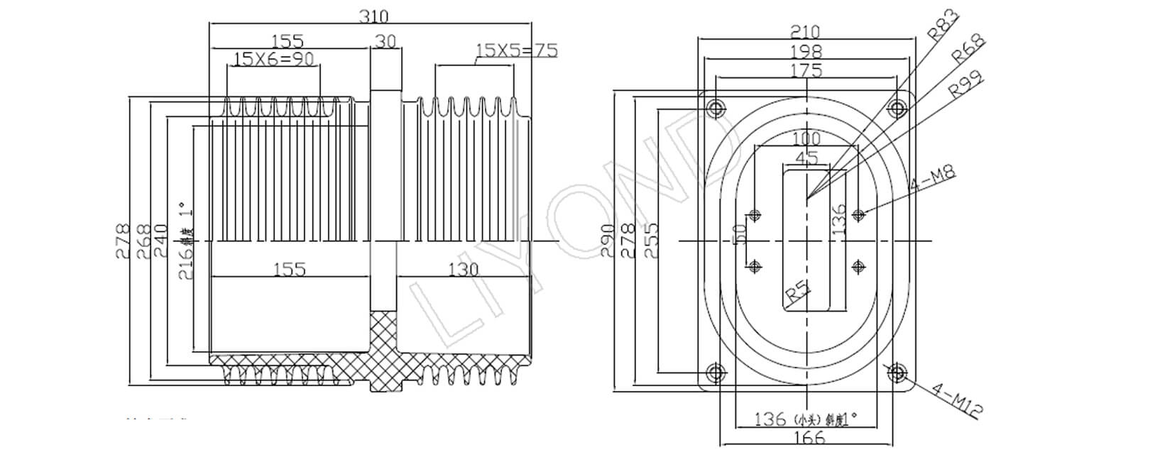 wall bushing