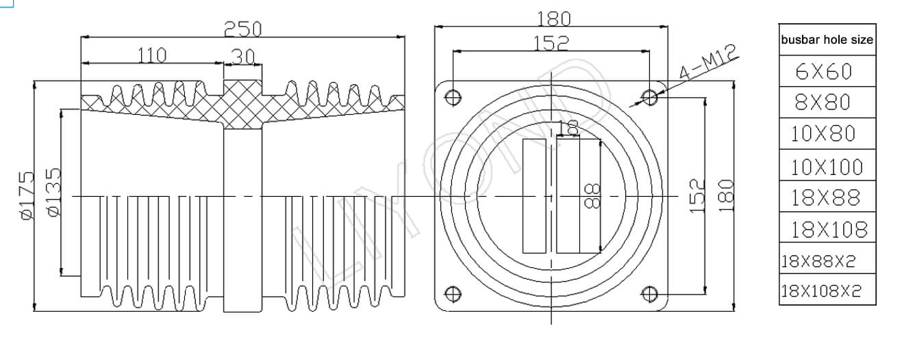 bushing drawing