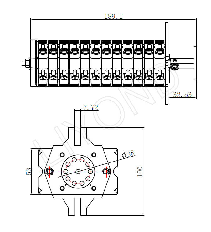 F9-24III aux switches drawing