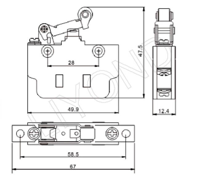 RCSK-1-11W limit switch drawing 