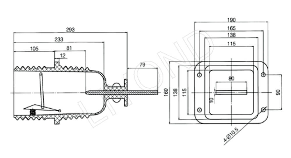 LYC352 contact box 12kv drawing 